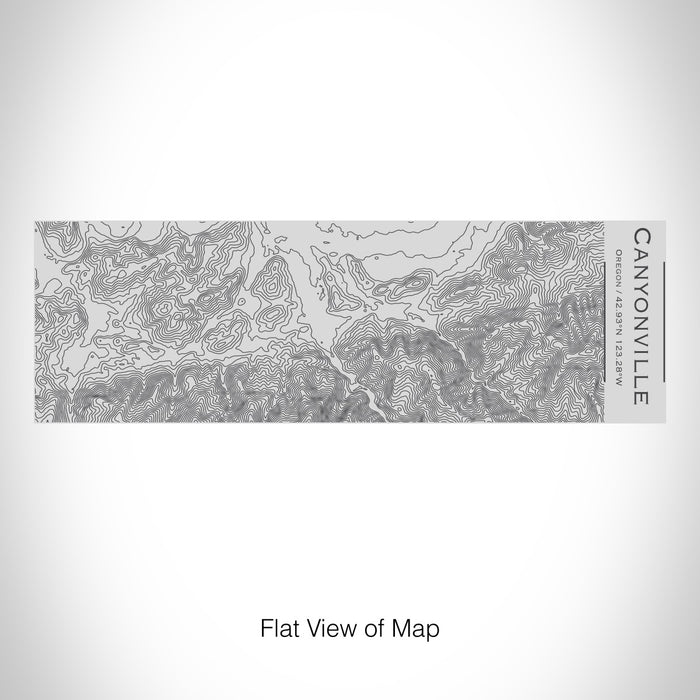 Rendered View of Canyonville Oregon Map on 10oz Stainless Steel Insulated Cup with Sipping Lid
