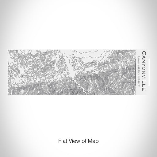 Rendered View of Canyonville Oregon Map on 10oz Stainless Steel Insulated Cup with Sliding Lid in White