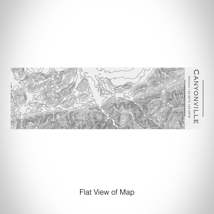 Rendered View of Canyonville Oregon Map on 10oz Stainless Steel Insulated Cup with Sliding Lid in White
