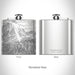 Rendered View of Canyonville Oregon Map on 6oz Stainless Steel Flask