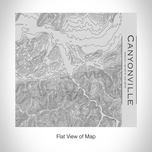 Rendered View of Canyonville Oregon Map on 17oz Stainless Steel Insulated Tumbler