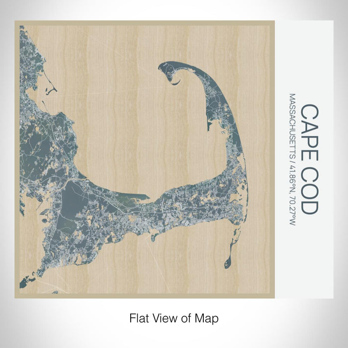 Rendered View of Cape Cod Massachusetts Map on 17oz Stainless Steel Insulated Tumbler in Afternoon Map Style