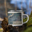 Right View Custom Cape Girardeau Missouri Map Enamel Mug in Afternoon on Grass With Trees in Background