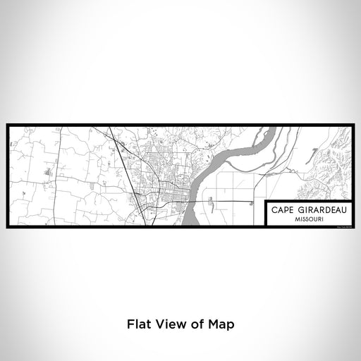 Flat View of Map Custom Cape Girardeau Missouri Map Enamel Mug in Classic