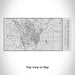 Rendered View of Cape Girardeau Missouri Map Engraving on 17oz Stainless Steel Insulated Cola Bottle