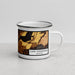 Right View Custom Cape Girardeau Missouri Map Enamel Mug in Ember