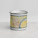 Front View Custom Cape Girardeau Missouri Map Enamel Mug in Woodblock