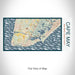 Rendered View of Cape May New Jersey Map on 17oz Stainless Steel Insulated Bottle with printed woodblock style map
