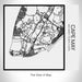 Rendered View of Cape May New Jersey Map on 17oz Stainless Steel Insulated Tumbler in Matte White with Tactile Lines