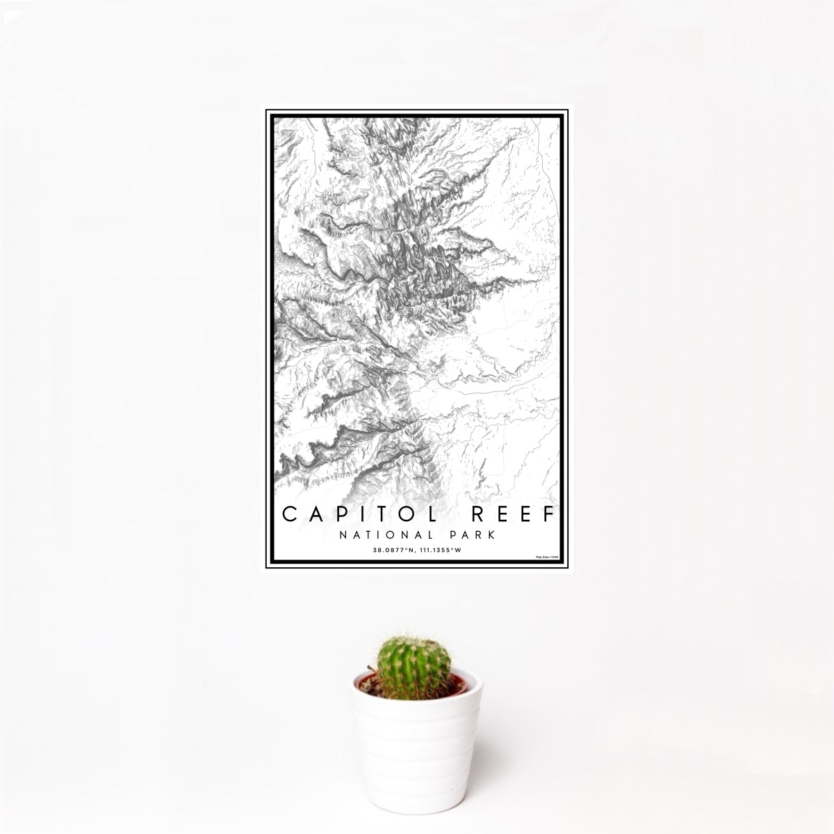 Capitol Reef National Park Map Print in Classic — JACE Maps