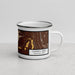 Right View Custom Capitol Reef National Park Map Enamel Mug in Ember