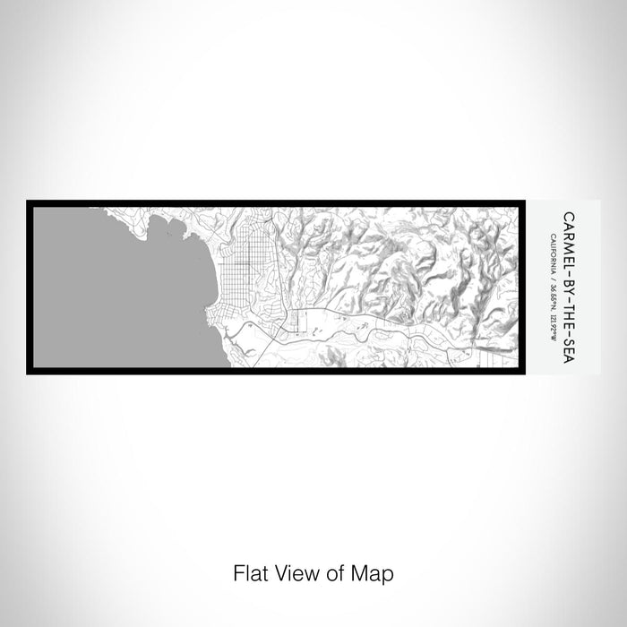 Rendered View of Carmel-by-the-Sea California Map on 10oz Stainless Steel Insulated Cup in Classic with Sliding Lid