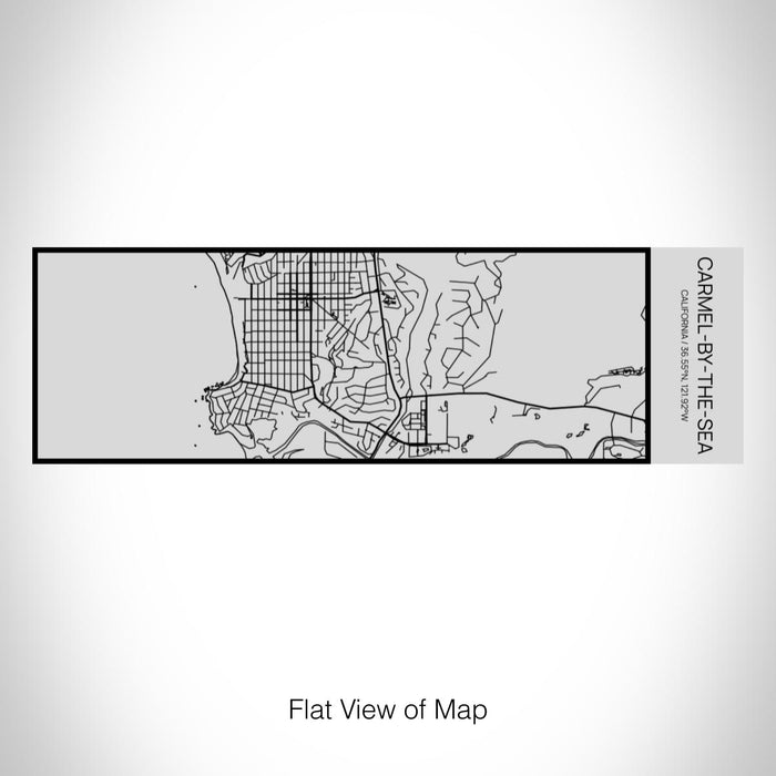 Rendered View of Carmel-by-the-Sea California Map on 10oz Stainless Steel Insulated Cup with Sipping Lid