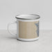 Left View Custom Carmel Highlands California Map Enamel Mug in Afternoon