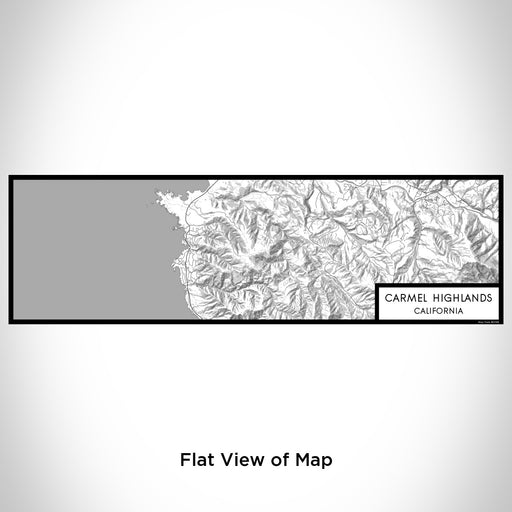 Flat View of Map Custom Carmel Highlands California Map Enamel Mug in Classic