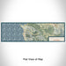 Flat View of Map Custom Carmel Highlands California Map Enamel Mug in Woodblock