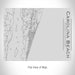 Rendered View of Carolina Beach North Carolina Map on 20oz Stainless Steel Insulated Bottle with Bamboo Top