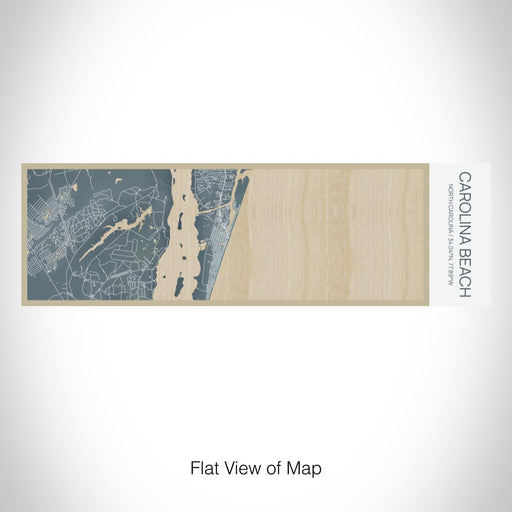 Rendered View of Carolina Beach North Carolina Map on 10oz Stainless Steel Insulated Cup in Afternoon with Sliding Lid