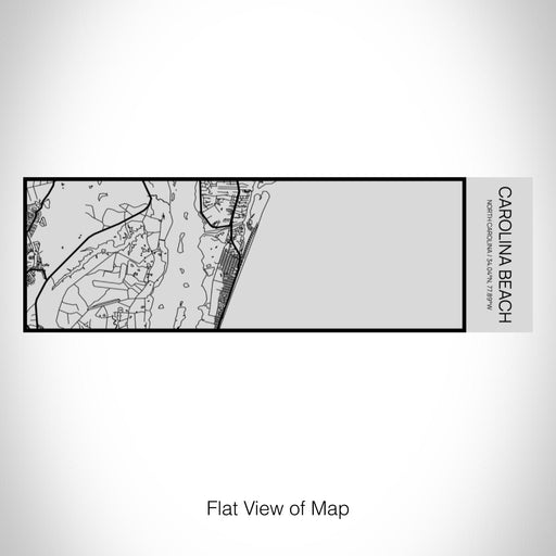 Rendered View of Carolina Beach North Carolina Map on 10oz Stainless Steel Insulated Cup with Sipping Lid