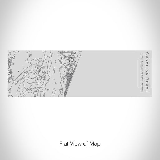 Rendered View of Carolina Beach North Carolina Map on 10oz Stainless Steel Insulated Cup with Sipping Lid