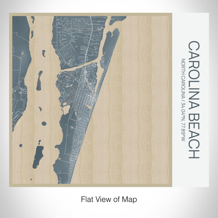 Rendered View of Carolina Beach North Carolina Map on 17oz Stainless Steel Insulated Tumbler in Afternoon Map Style