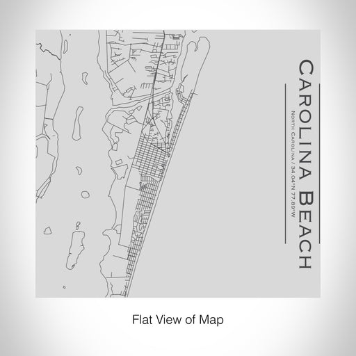 Rendered View of Carolina Beach North Carolina Map on 17oz Stainless Steel Insulated Tumbler