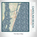 Rendered View of Carolina Beach North Carolina Map on 17oz Stainless Steel Insulated Tumbler in Woodblock Map Style