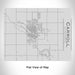 Rendered View of Carroll Iowa Map Engraving on 20oz Stainless Steel Insulated Bottle with Bamboo Top