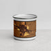 Front View Custom Carroll Iowa Map Enamel Mug in Ember