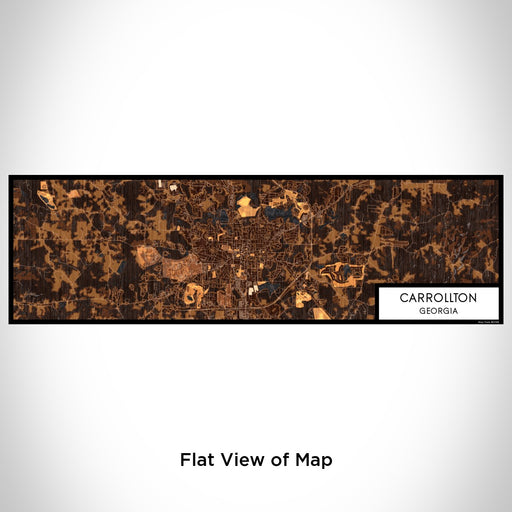 Flat View of Map Custom Carrollton Georgia Map Enamel Mug in Ember