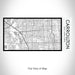 Rendered View of Carrollton Texas Map on 17oz Stainless Steel Insulated Bottle with printed classic style map