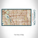 Rendered View of Carrollton Texas Map on 17oz Stainless Steel Insulated Bottle with printed woodblock style map