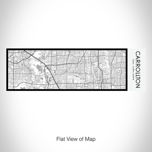 Rendered View of Carrollton Texas Map on 10oz Stainless Steel Insulated Cup in Classic with Sliding Lid