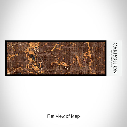 Rendered View of Carrollton Texas Map on 10oz Stainless Steel Insulated Cup in Ember with Sliding Lid