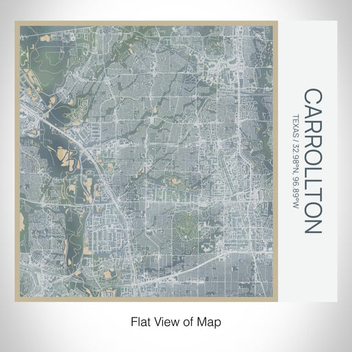 Rendered View of Carrollton Texas Map on 17oz Stainless Steel Insulated Tumbler in Afternoon Map Style