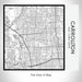 Rendered View of Carrollton Texas Map on 17oz Stainless Steel Insulated Tumbler in Classic Map Style