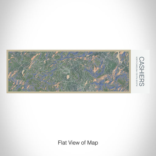 Rendered View of Cashiers North Carolina Map on 10oz Stainless Steel Insulated Cup in Afternoon with Sliding Lid