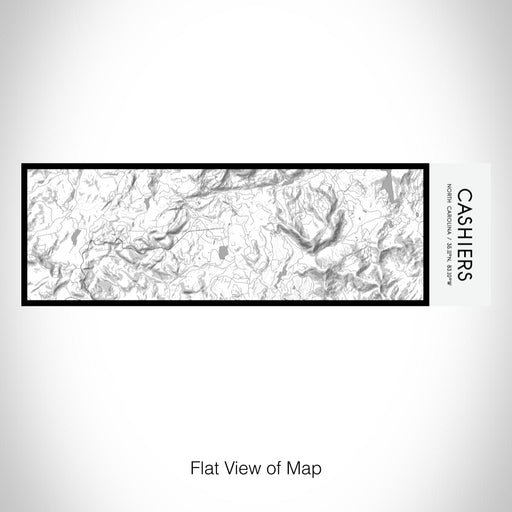 Rendered View of Cashiers North Carolina Map on 10oz Stainless Steel Insulated Cup in Classic with Sliding Lid