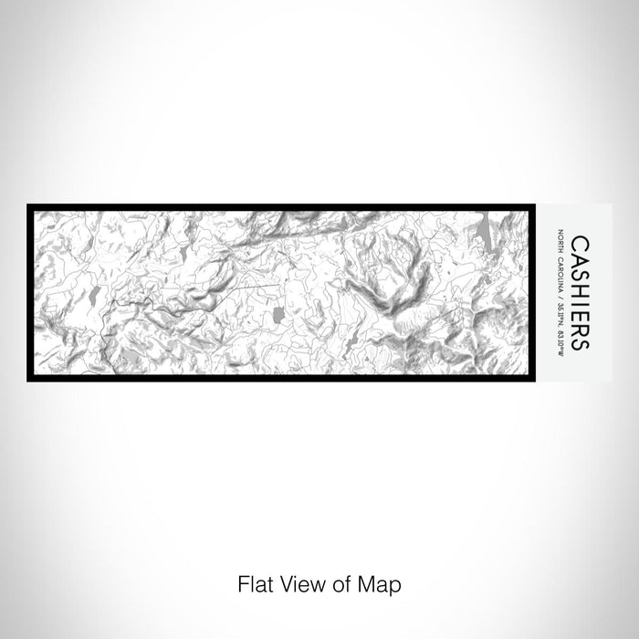Rendered View of Cashiers North Carolina Map on 10oz Stainless Steel Insulated Cup in Classic with Sliding Lid