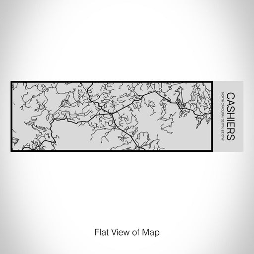 Rendered View of Cashiers North Carolina Map on 10oz Stainless Steel Insulated Cup with Sipping Lid