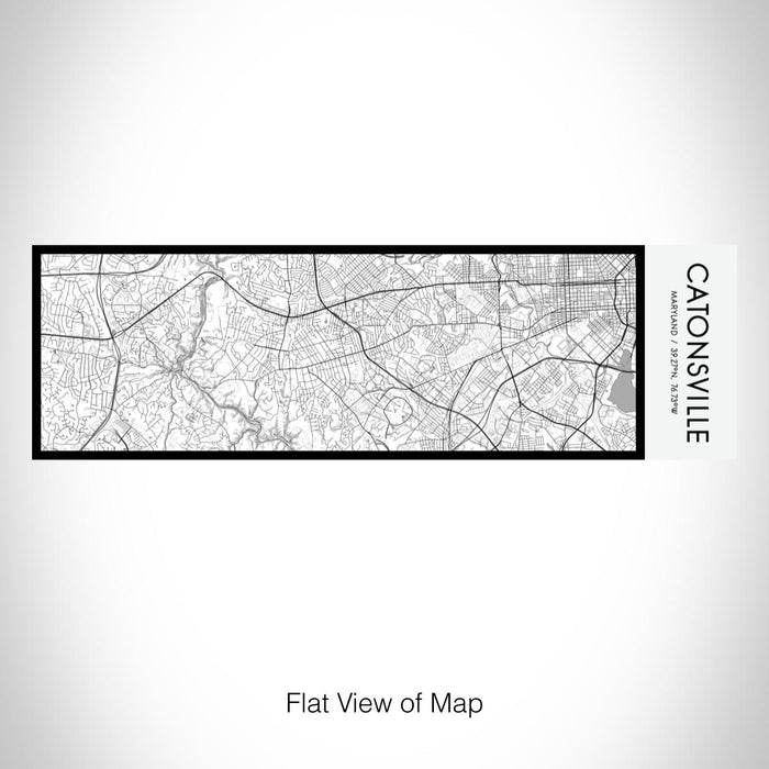 Rendered View of Catonsville Maryland Map on 10oz Stainless Steel Insulated Cup in Classic with Sliding Lid