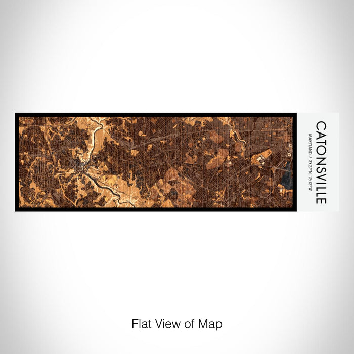Rendered View of Catonsville Maryland Map on 10oz Stainless Steel Insulated Cup in Ember with Sliding Lid
