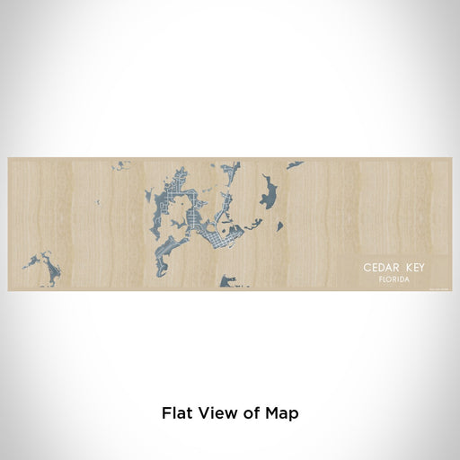 Flat View of Map Custom Cedar Key Florida Map Enamel Mug in Afternoon
