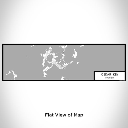 Flat View of Map Custom Cedar Key Florida Map Enamel Mug in Classic