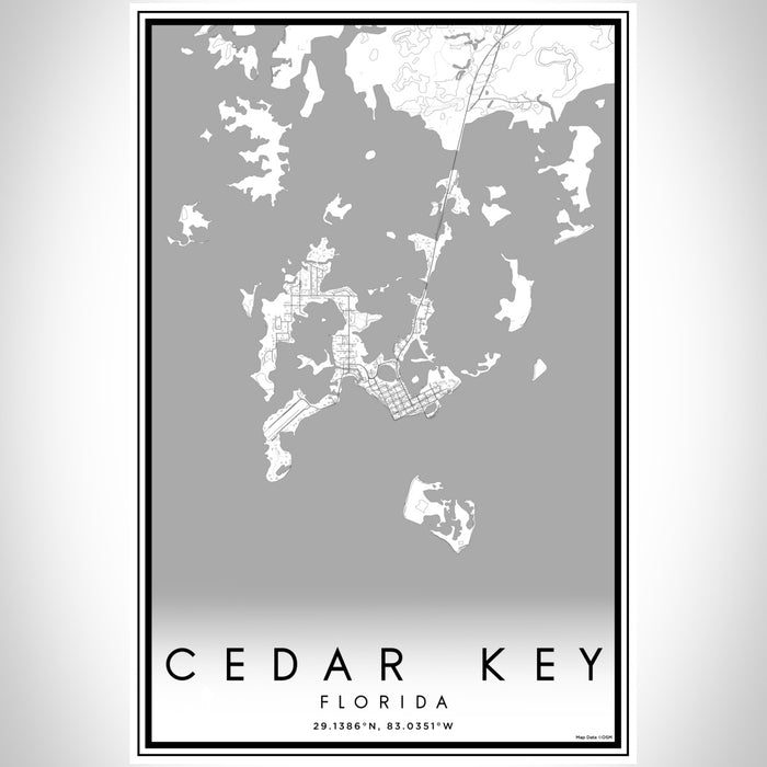 Cedar Key Fl Map Cedar Key - Florida Map Print in Classic — JACE Maps