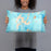 Person holding 20x12 Custom Cedar Key Florida Map Throw Pillow in Watercolor