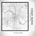 Rendered View of Cedar Rapids Iowa Map on 17oz Stainless Steel Insulated Tumbler in Classic Map Style
