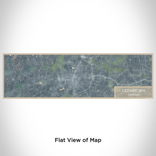 Flat View of Map Custom Cedartown Georgia Map Enamel Mug in Afternoon