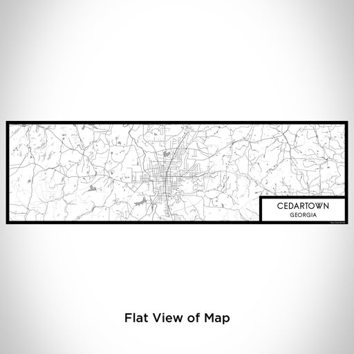 Flat View of Map Custom Cedartown Georgia Map Enamel Mug in Classic