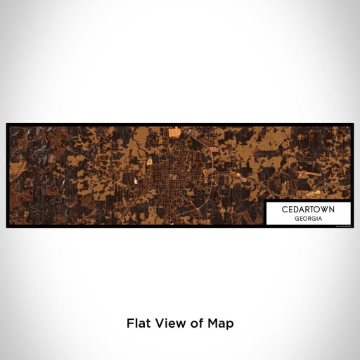 Flat View of Map Custom Cedartown Georgia Map Enamel Mug in Ember